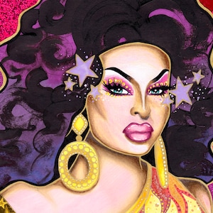 Icesis Couture ‘Promo’ Print- Drag Race Print, Drag Queen Art Print Postcard