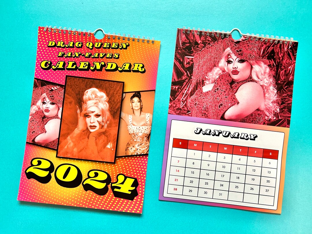Drag Race 2024 'fan Faves' Calendar Drag Queen Calendar Etsy