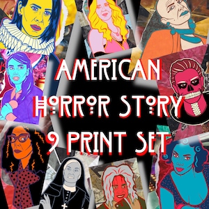 American Horror Story Print Postcard Set of 9