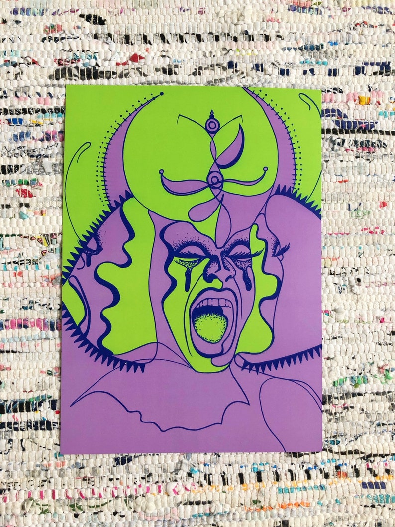 Yvie Oddly Rupauls Drag Race Art A4 Print Etsy