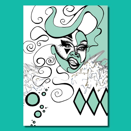Ghost Princess Mini-print - Etsy
