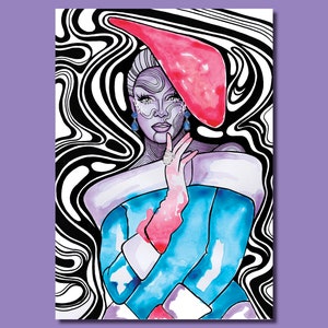 Nicky Doll 'Promo' - Rupauls Drag Race Art Print Postcard