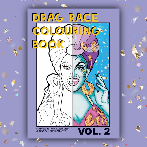 Drag Race A4 Colouring Book Volume 2 Drag Queen, LGBT Colouring Book, High  Quality and Hand Drawn 