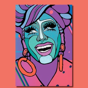 Bianca Del Rio - Drag Race Art Print Carte postale