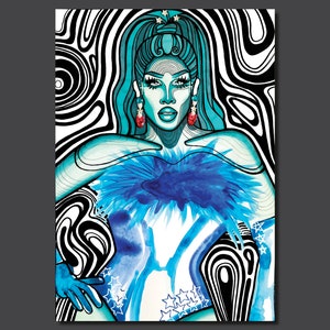 Dahlia Sin ‘Promo’ - Rupauls Drag Race Art Print Postcard