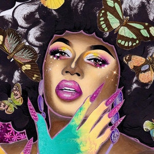 Impression « Promo » Vanity Milan - Impression Drag Race, Impression artistique Drag Queen Carte postale