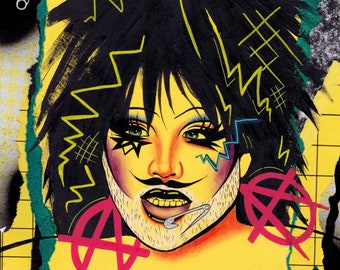 Lámina artística punk de Danny Beard – RuPaul's Drag Race, Decoración queer