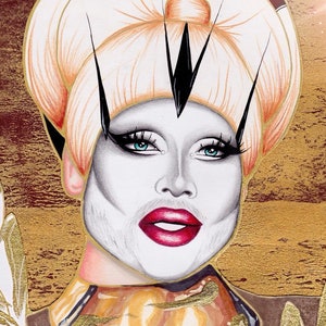 Danny Beard 'Finale' Print- Drag Race Print, Drag Queen Kunstdruck Postkarte