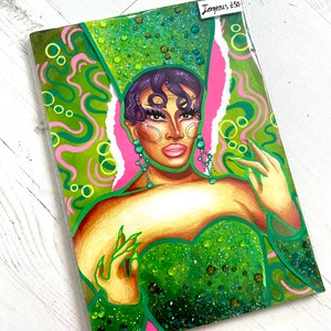 Jorgeous - Drag Race Original Mixed Media Ilustración LGBT
