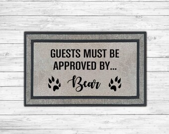 Guests Must be Approved by Ferret I Ferret Doormat I Ferret Lover I Ferret Gift I Furbaby Gift