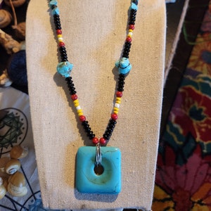 Turquoise Necklace: Handmade Beadwork