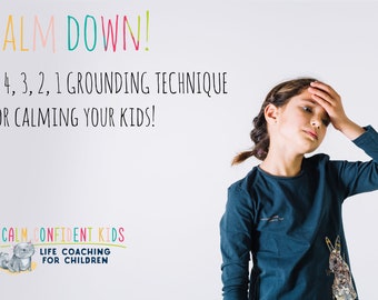 FREE DOWNLOAD - Free Grounding Technique printable with instructions for parents & kids!