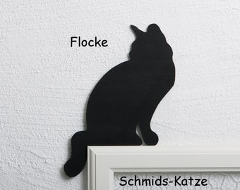 Katze für den Türrahmen "Flocke"