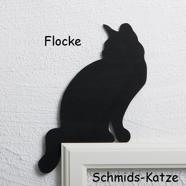 Katze für den Türrahmen "Flocke"