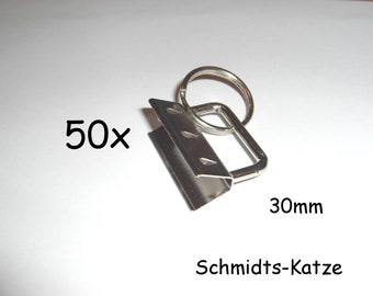 50 x Schlüsselband Rohlinge 30 mm