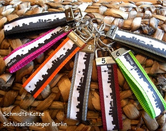 Keychain Berlin on webbing short