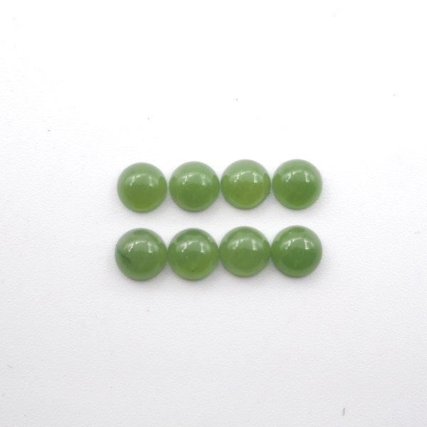 Natural Jade Round Shape Cabs 5mm Approximately 3.51 Carat (GTG-J-3)