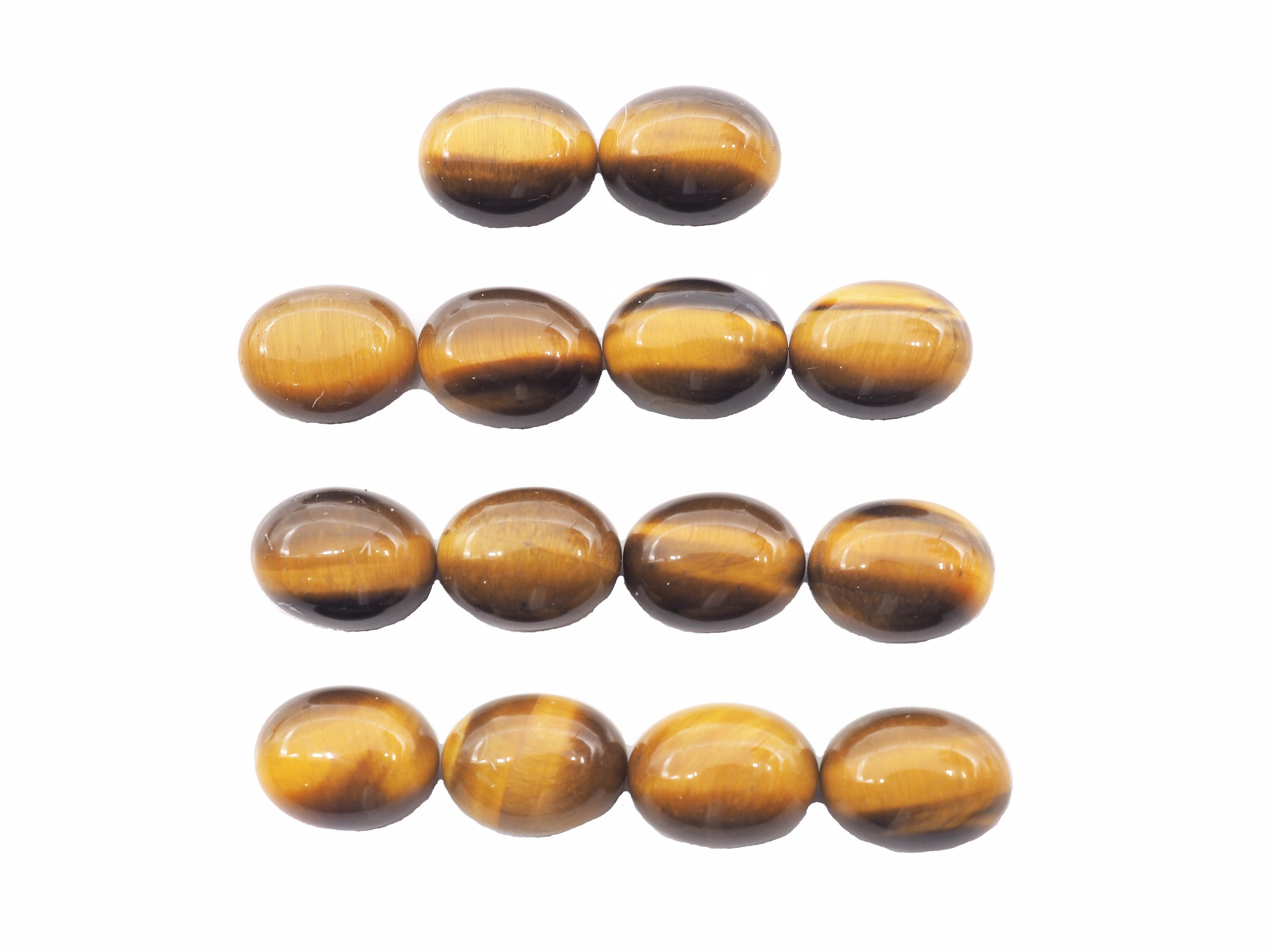 Top Quality 20X30mm Natural Tiger's Eye Oval Gemstones AAA Quality Tiger's Eye Oval Gemstones Oval Cabochons Lot AAA