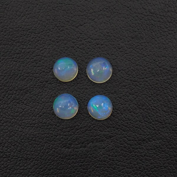 Ethiopian Opal Round  Cabs 5mm Approximately 1.29 Carat (GTG-OP-119)