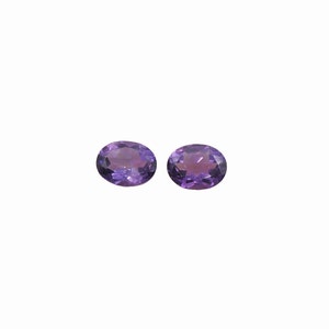 Amethyst Oval 9x7mm  Approximately 3.35 Carat Matching Pair (GTG-AM-39)