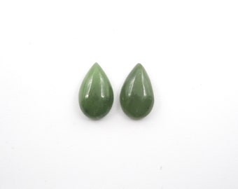 Natural Jade Pear Shape Cabs 13x8mm Approximately 5.17 Carat (GTG-J-1)