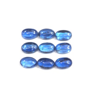 Kyanite Cabochon Oval 6x4 mm Approximately 5.67  Carat, 9 Pieces (GTG-KY-05)
