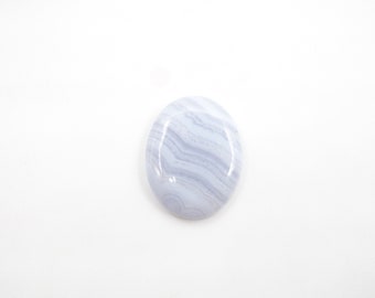 Blue Lace Agate  Oval Cabs 22.2 x 16.8mm Approximately 14.7Carat (GTG-L-13)