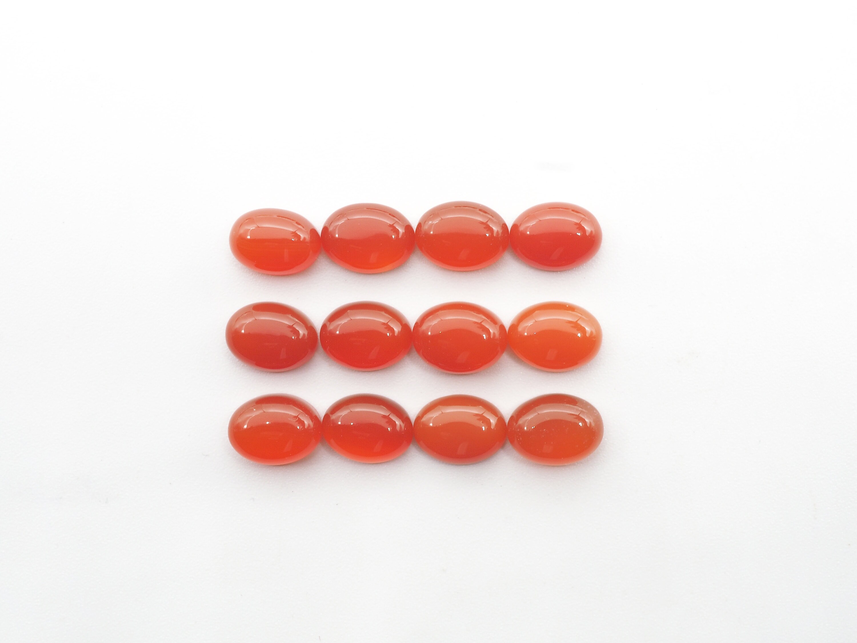 憧れの Mm 8x6 Cabs Oval Onyx Orange Approximately (GTG Carat 15.46 靴