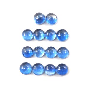 Kyanite Cabs Round 4 mm Approximately 5.57 Carat, 14 Pieces (GTG-KY-02)