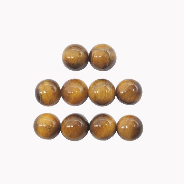 Tiger's  Eye  Cabs 7mm  Approximately 15.75 Carat , 10pcs (GTG-TE-07)