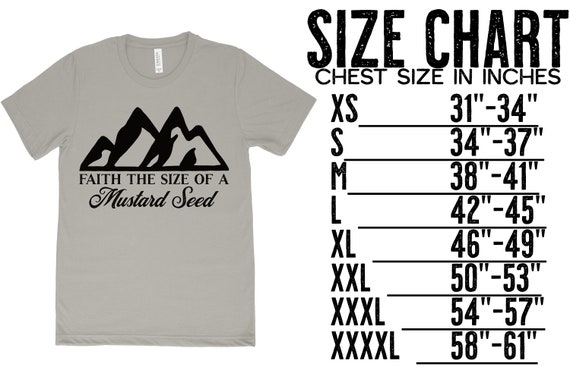 Mustard Seed Size Chart