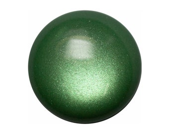 6 Cabochons Polaris - thym doux - 8 mm, 10 mm, 12 mm - Cabochons pour bijoux - vert / chatoyant