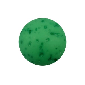 6 pcs. Polaris Cabochons - 10 mm - dark green with delicate relief