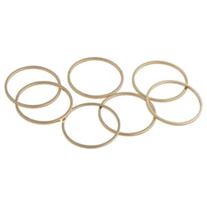 10pcs ~ 15/20 mm ~ brass ~ light gold ~ metal rings ~ jewelry making material