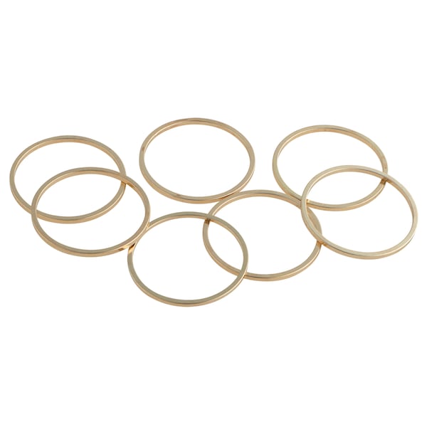 10pcs ~ 15/20 mm ~ brass ~ light gold ~ metal rings ~ jewelry making material