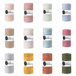 All colors ~ Macrame yarn ~ 3 mm ~ Macrame yarn DIY ~ Premium yarn