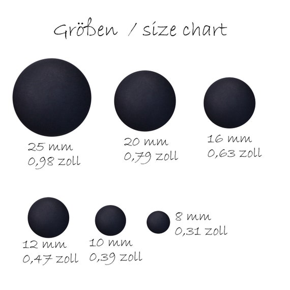 Cabochon Size Chart