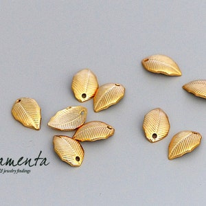 10pcs ~ 10 x 6mm ~ sheets ~ brass ~ pendant ~ material for jewelry making