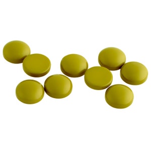 6 pcs. Opaque Cabochons - kiwi green - Cabochons for jewelry production