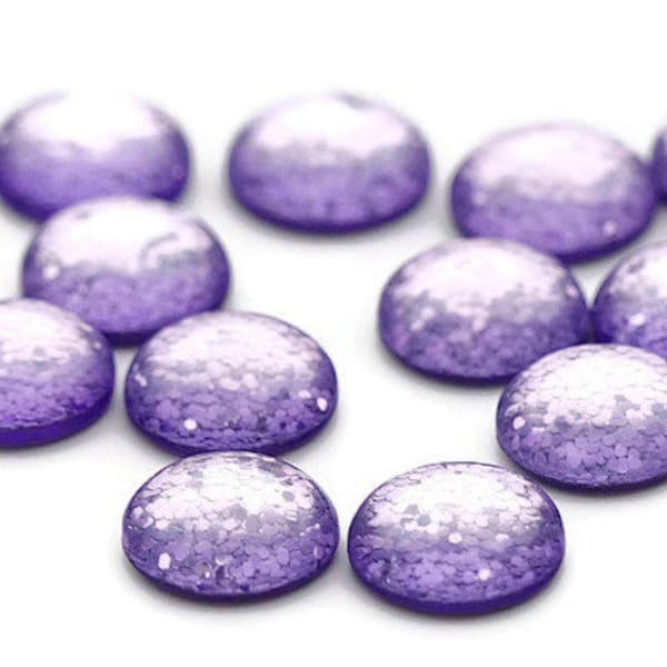 6 cabochons Polaris ~ 10mm ~ mauve ~ paipolas ~ pierres précieuses mauves ~ flatback