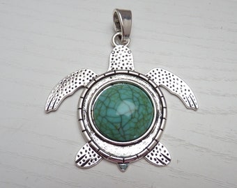 20 Charm Anhänger Schildkröte 19 x 23 mm Meerestier Schildkröten silber Ozean