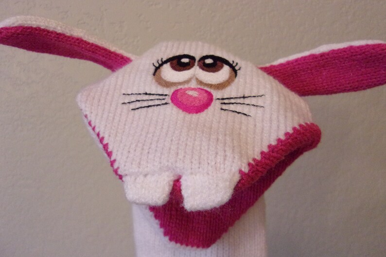 Bunny Sock Puppet Rabbit Hand Puppet Therapeutic and Etsy