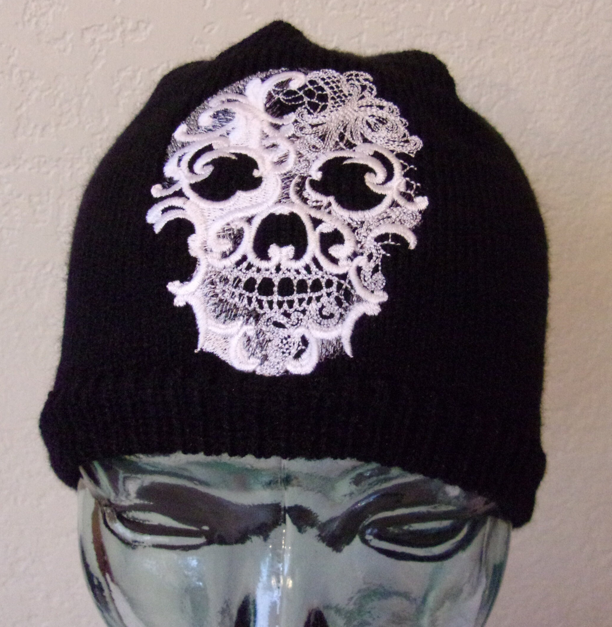 Knit Hat Unique Stocking Cap Skeleton 