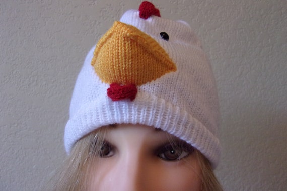 Chicken Hat Hen Skull Cap Rooster 