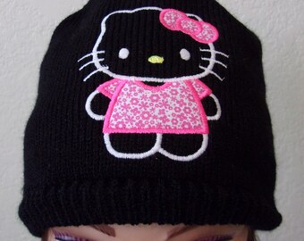 Details about   Sanrio Hello Kitty Kids Narikiri knit hat stuffed cap Xmas Gift