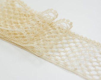 Cream lace trimming, lace trim White lace trim Lace trimming Lingerie lace Wedding lace Bridal lace Lace fabric MB00409