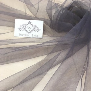 Grey tulle fabric,Lingerie Ivory net, grey net fabric, lingerie net fabric, tulle fabric, grey tulle fabric, T00127