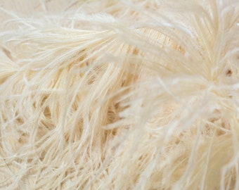 Feather Fringe By the yard Natural Ostrich feather Decoration Green Ostrich Feather Feather trim Spalvas 46 Hair Feather