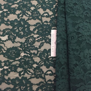 Green lace fabric Embroidered lace French Lace Wedding Lace Bridal lace Green Lace Veil lace Lingerie Lace Alencon Lace K00453 image 2