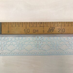 Mint Green lace trim, green Lace fabric, French Lace trim, Alencon lace trim ,Embroidery lace trim,Wedding Lace by the yard MK00276 image 4